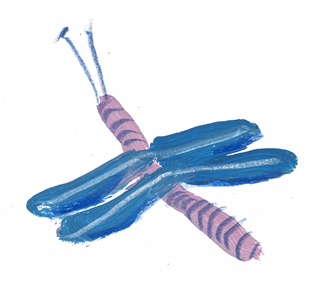 Dragonfly illustration by Aska Schär
